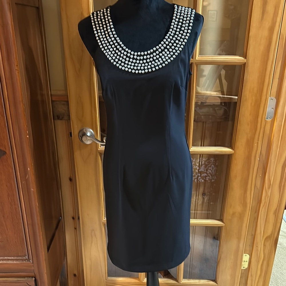 Beautiful Classic Black Beaded Dress